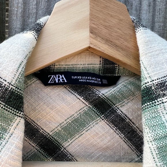 Zara: Plaid Shacket: Size XS - Picture 2 of 10